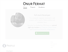 Tablet Screenshot of onurferhat.com